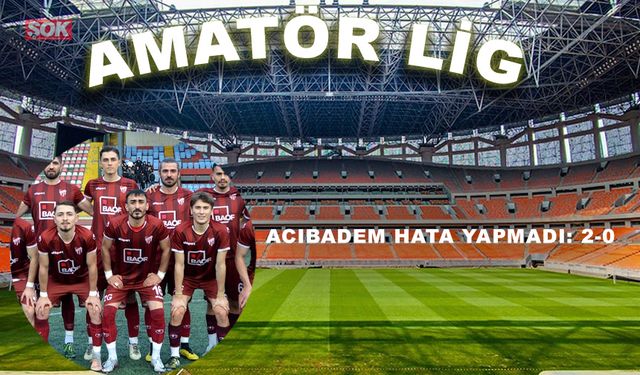 Acıbadem hata yapmadı: 2-0