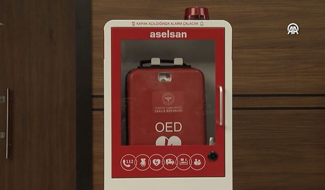 Başkentte ani kalp durmalarına karşı 25 noktaya yerli şok cihazı yerleştirildi