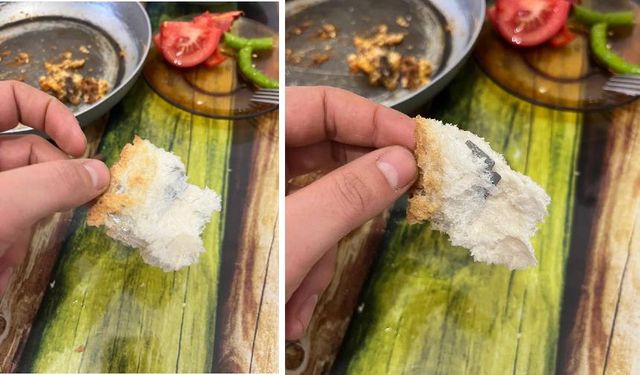 Kan donduran olay: Ekmeğin içinden jilet çıktı!