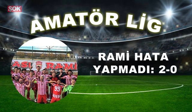 Rami hata yapmadı: 2-0