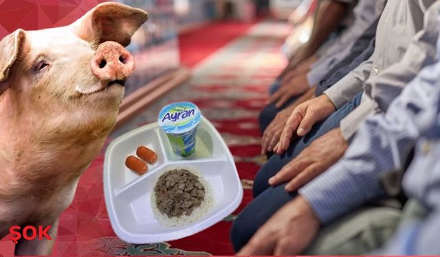 Skandal! Cuma namazı çıkışı babasının hayrına yarım ton domuz kavurması dağıttı!
