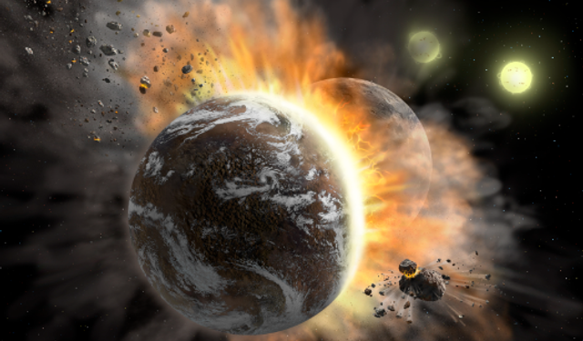 Hubble uzay teleskobu yıldız sistemindeki dev asteroidlerin şiddetli çarpışması görüntüledi