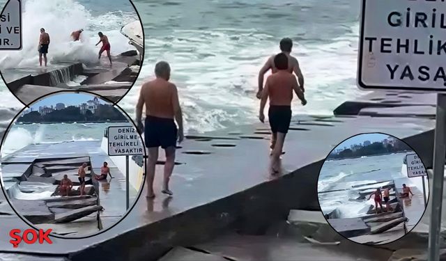 Lodos yüzücülerin bacaklarını kırdı: Caddebostan Sahili’nde dehşeti yaşadılar