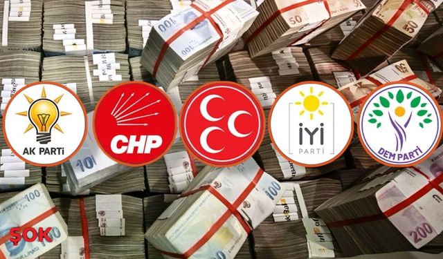 Siyasi partilere hazineden para yağacak: Hangi parti ne kadar alıyor?