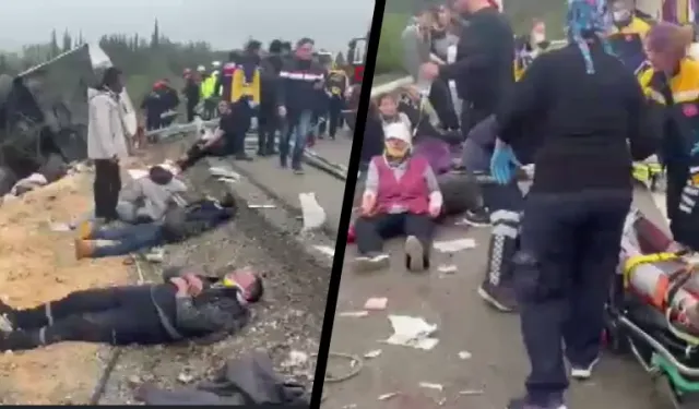 Antalya'da yolcu otobüsü devrildi: 9 ölü, 26 yaralı!