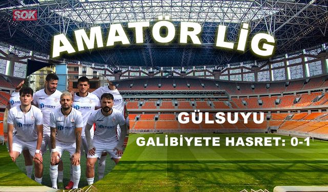Gülsuyu galibiyete hasret: 0-1