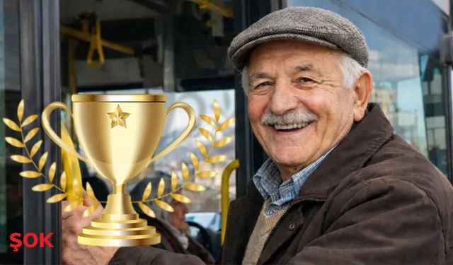 Böyle rekor görülmedi: Mehmet Amca 1 yılda tam 3 bin 365 kez otobüse bindi