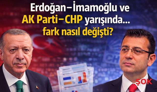 Erdoğan–İmamoğlu ve AK Parti–CHP yarışında fark nasıl değişti?