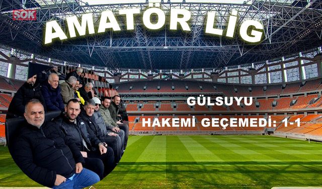 Gülsuyu hakemi geçemedi: 1-1