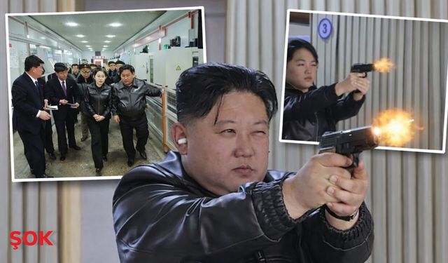 Kim Jong-un’dan dünyayı şaşırtan hamle: 13 yaşındaki kızına silah verdi