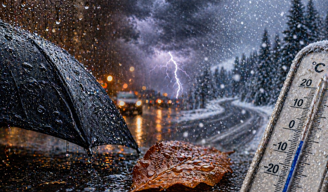 Meteoroloji alarm verdi! Kar ve sağanak Türkiye’yi vuracak