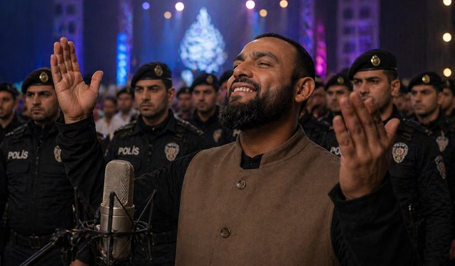 Bu da oldu! 'Kabe’de Hacılar' ilahisiyle tanınan Celal Karatüre’ye polis kalkanı!
