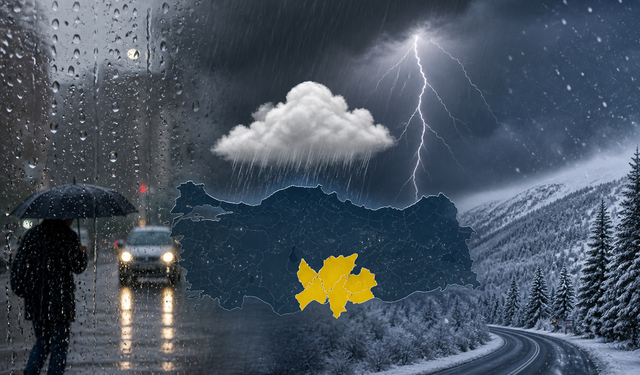 Sağanak geliyor! Bazı bölgelerde kar da var: Meteoroloji 3 il için sarı kod verdi