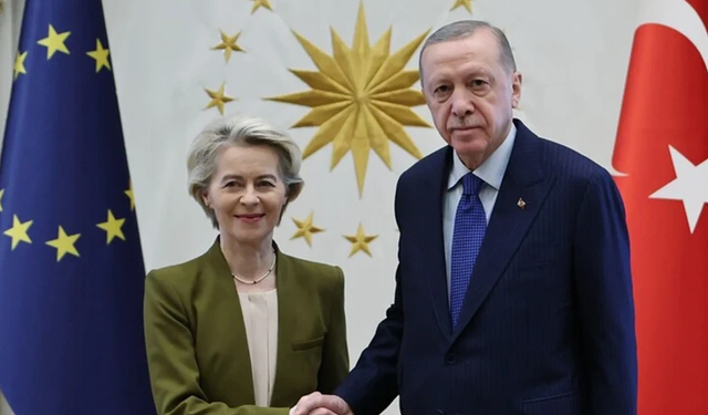 Erdoğan ile AB komisyonu başkanı arasında stratejik görüşme