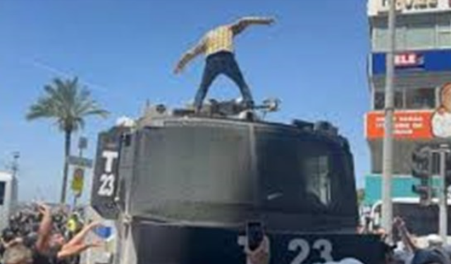 İzmir’de TOMA’ya zarar veren şüpheli tutuklandı