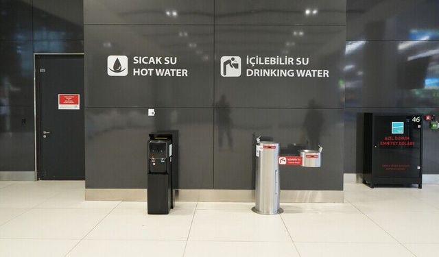 Yolcu konforu için başlatılmıştı: Havalimanlarında ücretsiz içme suyu hizmeti yaygınlaşacak