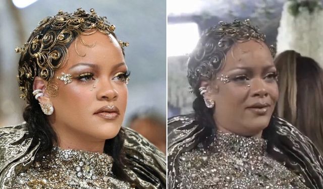 Rihanna meğer çirkinmiş... Efektsiz fotoğrafı ifşa oldu, herkes şokta