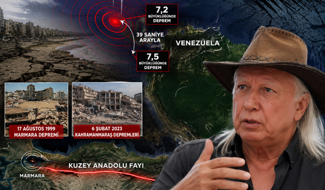 Venezuela 7,2 ve 7,5 büyüklüğünde iki depremle sallandı, Üşümezsoy gözleri Marmara'ya çevirdi