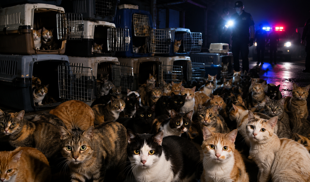 421 kedi kesilmekten son anda kurtarıldı! Suç örgütünün korkunç ağı ortaya çıktı
