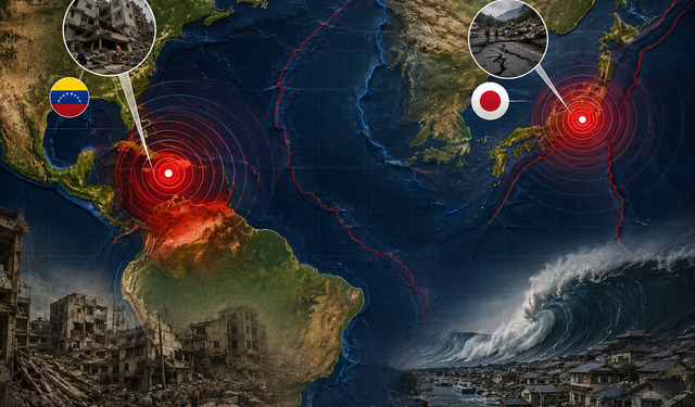 39 saniyede deprem felaketi! Dünya bu gece sallandı: Venezuela'da OHAL, Japonya'da büyük korku