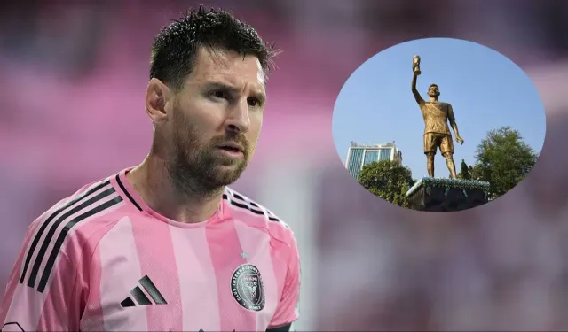 Lionel Messi için dikilen dev heykel kaldırıldı! Nedeni bakın neymiş