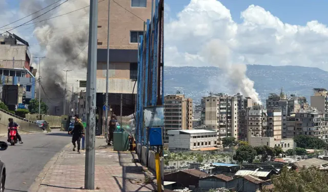 İsrail'den Beyrut'a şiddetli hava saldırısı! Yapılan uyarılar yine dinlenilmedi