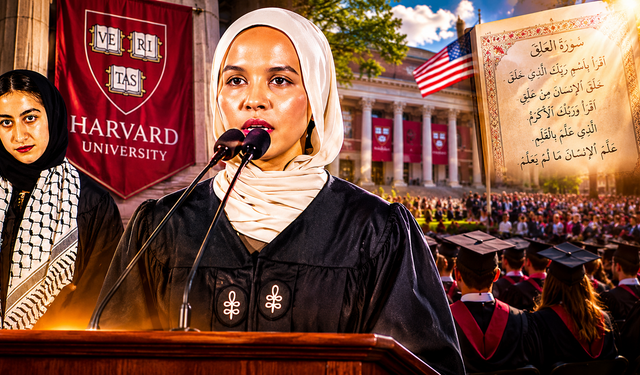 Harvard mezuniyetinde Kur'an tilaveti: Öğrenci Alak Suresi'ni okudu çıt çıkmadı!