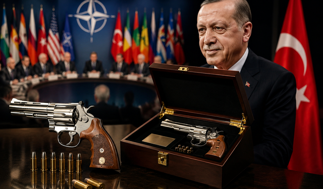 Erdoğan'ın NATO hediyesi bazı ülkelerde takıldı! İşte tabancayı ülkesine götüremeyen liderler