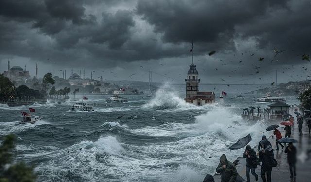 İstanbullular dikkat! Valilik yarın akşam için saat verdi: Fırtına geliyor