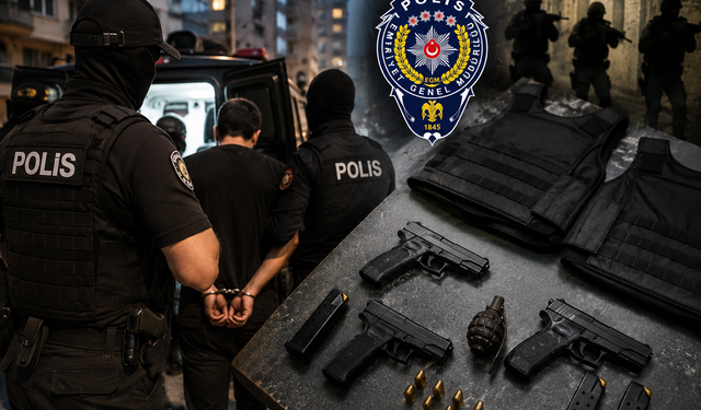 İstanbul'da Ay Grubu operasyonu! El bombası ve silahlarla yakalandılar