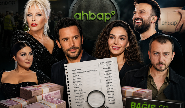 AHBAP'a yapılan milyonluk bağışlar ortaya çıktı! İşte isim isim ünlüler ve gönderdikleri tutarlar