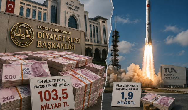 Uzaya 1,9 milyar, din hizmetlerine 103,5 milyar TL! İşte 7 aylık bütçe tablosu