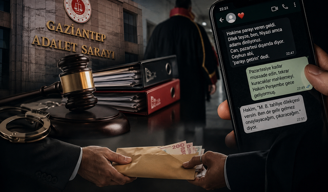 Gaziantep Adliyesi'nde rüşvetle tahliye iddiası: WhatsApp mesajları ortaya çıktı