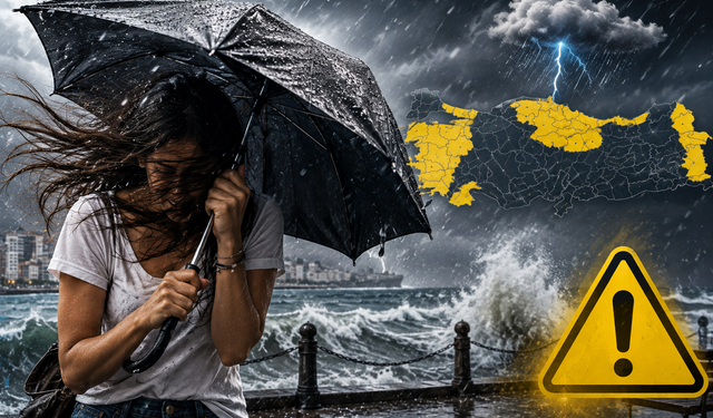 Meteoroloji alarm verdi: İstanbul dahil 15 il sarı kodda! Sağanak ve fırtına geliyor