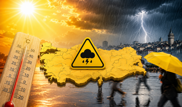 Meteoroloji 10 kent için sarı kod verdi! Kuvvetli sağanak ve fırtına geliyor