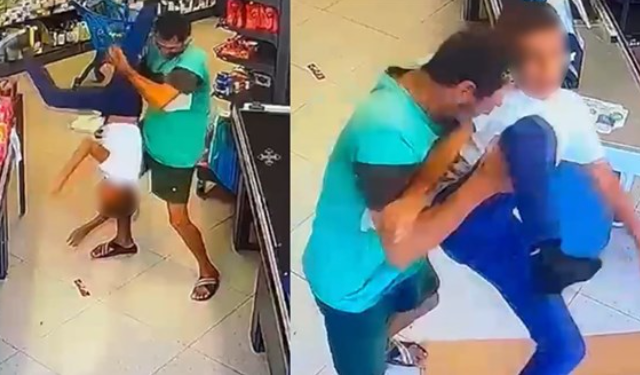 Mersin'de dehşet anları: Çocuğu darp eden şüpheli tutuklandı