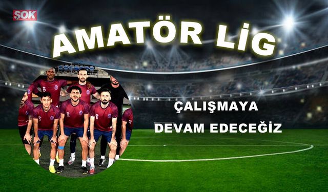 Çalışmaya devam edeceğiz