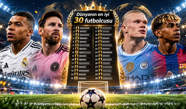 Dünyanın en iyi 30 futbolcusu belli oldu! Zirvedeki isim bakın kim oldu...