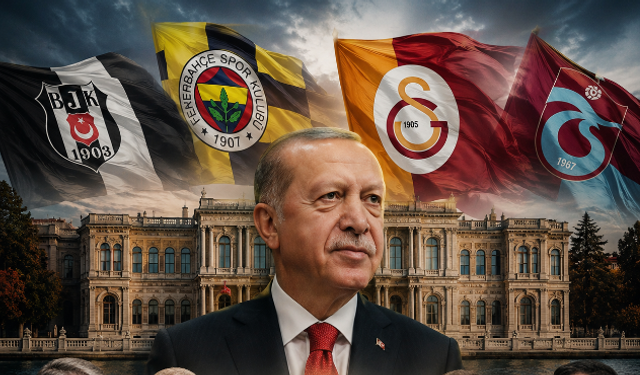 Cumhurbaşkanı Erdoğan dört büyük kulübün başkanlarını kabul etti