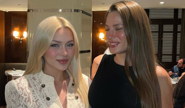 Serenay Sarıkaya hayranıyla yan yana geldi! O fotoğraf X'te 'Kim daha güzel?' tartışması başlattı