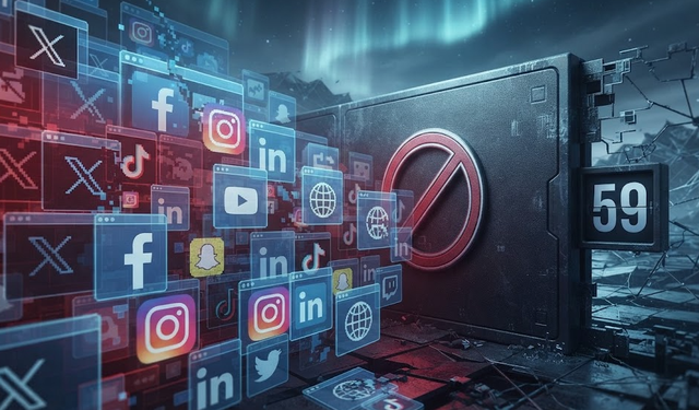 58 sosyal medya hesabı ve bir internet sitesine erişim engeli