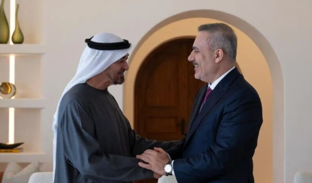 Fidan, BAE lideri Al Nahyan ile görüştü