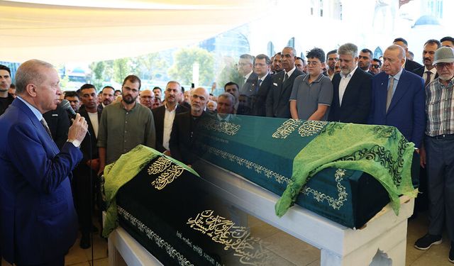 Cumhurbaşkanı Erdoğan, AK Partili vekilin kızının cenazesine katıldı