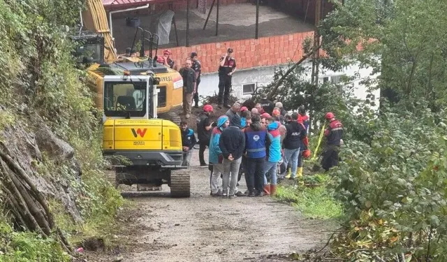 Trabzon'da heyelan: 1 kişi hayatını kaybetti