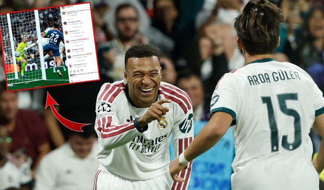 Arda Güler'den 'Golünü çaldım' özrü! Mbappe'den gülümseten cevap