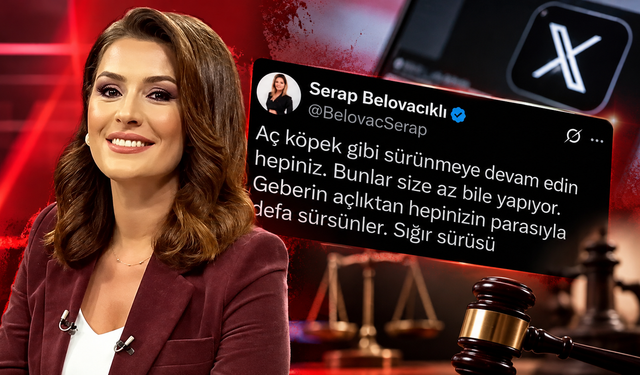 Serap Belovacıklı'nın 'Geberin açlıktan... Sığır sürüsü...' paylaşımına soruşturma!