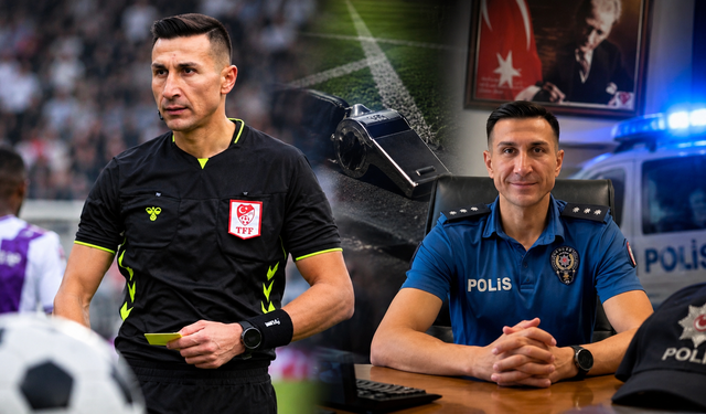 Bir elinde düdük, diğerinde polis rozeti! Süper Lig'in başkomiser hakemi