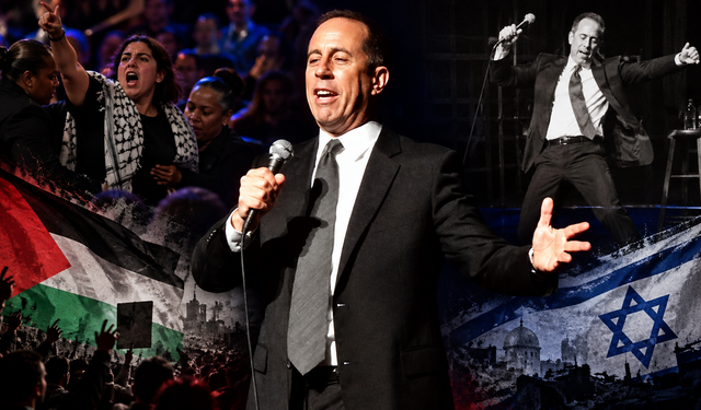 Gazze'deki ölümler hatırlatıldı, Jerry Seinfeld sahnede dans etmeye başladı!