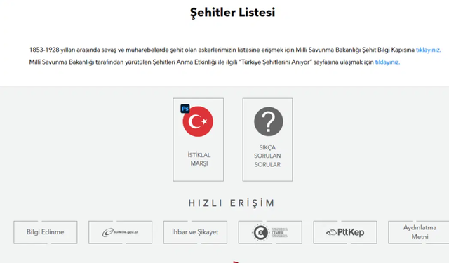 MSB şehit bilgisi nasıl sorgulanır? Ailemde şehit olan var mı, nerede oldu? İşte Şehit Bilgi Kapısı ekranı