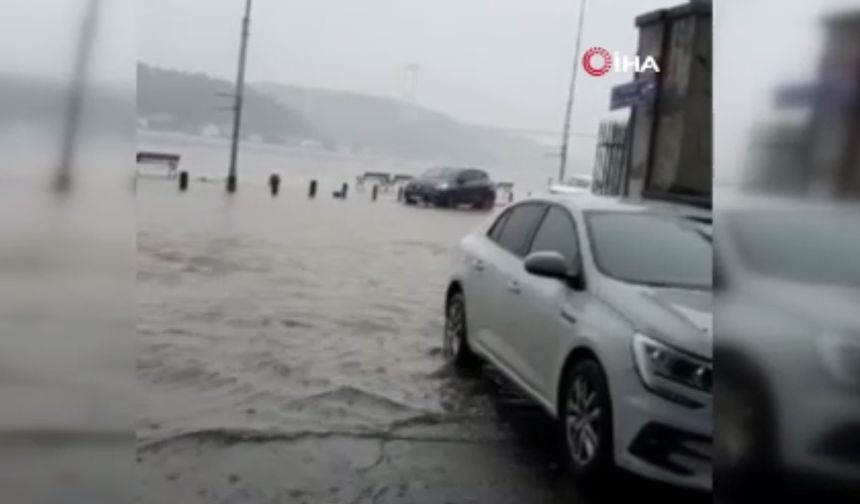 Sarıyer’de kara ile deniz birleşti